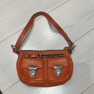 Orange Leather Women's Bag